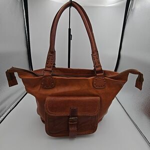 Noonday Collection Rustic Large Leather Tote Bag